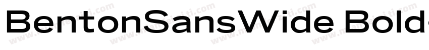 BentonSansWide Bold字体转换